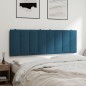 vidaXL Kopfteil-Kissen Blau 140 cm Samt vidaXL Kopfteil-Kissen Blau 140 cm Samt