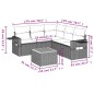 vidaXL 6-tlg. Garten-Sofagarnitur mit Kissen Beige Poly Rattan vidaXL 6-tlg. Garten-Sofagarnitur mit Kissen Beige Poly Rattan