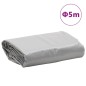 vidaXL Abdeckplane Grau Ø 5 m 600 /m² vidaXL Abdeckplane Grau Ø 5 m 600 /m²