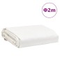 vidaXL Abdeckplane Weiß Ø 2 m 600 /m² vidaXL Abdeckplane Weiß Ø 2 m 600 /m²