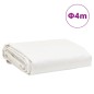 vidaXL Abdeckplane Weiß Ø 4 m 600 /m² vidaXL Abdeckplane Weiß Ø 4 m 600 /m²