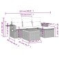 vidaXL 5-tlg. Garten-Sofagarnitur mit Kissen Beige Poly Rattan vidaXL 5-tlg. Garten-Sofagarnitur mit Kissen Beige Poly Rattan
