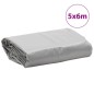 vidaXL Abdeckplane Grau 5x6 m 600 g/m² vidaXL Abdeckplane Grau 5x6 m 600 g/m²