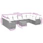 vidaXL 11-tlg. Garten-Sofagarnitur mit Kissen Beige Poly Rattan vidaXL 11-tlg. Garten-Sofagarnitur mit Kissen Beige Poly Rattan