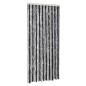 vidaXL Fliegenvorhang Grau und Schwarz 90x220 cm Chenille vidaXL Fliegenvorhang Grau und Schwarz 90x220 cm Chenille