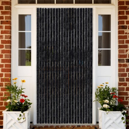 vidaXL Fliegenvorhang Anthrazit 100x230 cm Chenille