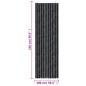 vidaXL Fliegenvorhang Anthrazit 100x230 cm Chenille vidaXL Fliegenvorhang Anthrazit 100x230 cm Chenille