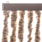 vidaXL Fliegenvorhang Beige und Dunkelbraun 100x220 cm Chenille vidaXL Fliegenvorhang Beige und Dunkelbraun 100x220 cm Chenille