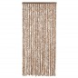 vidaXL Fliegenvorhang Beige und Dunkelbraun 90x220 cm Chenille vidaXL Fliegenvorhang Beige und Dunkelbraun 90x220 cm Chenille