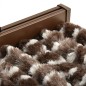vidaXL Fliegenvorhang Braun und Weiß 100x230 cm Chenille vidaXL Fliegenvorhang Braun und Weiß 100x230 cm Chenille