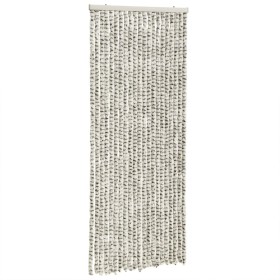 vidaXL Fliegenvorhang Hellgrau und Dunkelgrau 90x200 cm Chenille