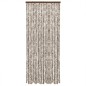 vidaXL Fliegenvorhang Taupe und Weiß 100x230 cm Chenille vidaXL Fliegenvorhang Taupe und Weiß 100x230 cm Chenille