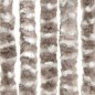 vidaXL Fliegenvorhang Taupe und Weiß 100x230 cm Chenille vidaXL Fliegenvorhang Taupe und Weiß 100x230 cm Chenille