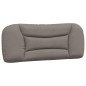 vidaXL Bettgestell mit Kopfteil Taupe 100x200 cm Stoff vidaXL Bettgestell mit Kopfteil Taupe 100x200 cm Stoff