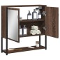 vidaXL Bad-Spiegelschrank Braun Eiche-Optik 60x16x60cm Holzwerkstoff vidaXL Bad-Spiegelschrank Braun Eiche-Optik 60x16x60cm Holzwerkstoff