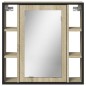 vidaXL Bad-Spiegelschrank Sonoma-Eiche 60x16x60 cm Holzwerkstoff vidaXL Bad-Spiegelschrank Sonoma-Eiche 60x16x60 cm Holzwerkstoff