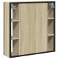 vidaXL Bad-Spiegelschrank Sonoma-Eiche 60x16x60 cm Holzwerkstoff vidaXL Bad-Spiegelschrank Sonoma-Eiche 60x16x60 cm Holzwerkstoff