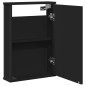 vidaXL Bad-Spiegelschrank Schwarz 42x12x60 cm Holzwerkstoff vidaXL Bad-Spiegelschrank Schwarz 42x12x60 cm Holzwerkstoff