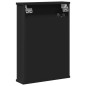 vidaXL Bad-Spiegelschrank Schwarz 42x12x60 cm Holzwerkstoff vidaXL Bad-Spiegelschrank Schwarz 42x12x60 cm Holzwerkstoff