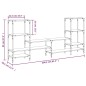 vidaXL TV-Schrank Grau Sonoma 206,5x28,5x95 cm Holzwerkstoff vidaXL TV-Schrank Grau Sonoma 206,5x28,5x95 cm Holzwerkstoff