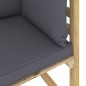 vidaXL Garten-Ecksofa mit Kissen in Grün Imprägniertes Kiefernholz vidaXL Garten-Ecksofa mit Kissen in Grün Imprägniertes Kiefernholz