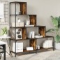 vidaXL Bücherregal 4 Etagen Räuchereiche 139x33,5x149 cm Holzwerkstoff vidaXL Bücherregal 4 Etagen Räuchereiche 139x33,5x149 cm Holzwerkstoff
