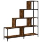 vidaXL Bücherregal 4 Etagen Räuchereiche 139x33,5x149 cm Holzwerkstoff vidaXL Bücherregal 4 Etagen Räuchereiche 139x33,5x149 cm Holzwerkstoff
