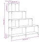 vidaXL Bücherregal 4 Etagen Räuchereiche 139x33,5x149 cm Holzwerkstoff vidaXL Bücherregal 4 Etagen Räuchereiche 139x33,5x149 cm Holzwerkstoff