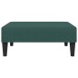 vidaXL Schlafsofa 2-Sitzer mit Kissen und Fußhocker Dunkelgrün Samt vidaXL Schlafsofa 2-Sitzer mit Kissen und Fußhocker Dunkelgrün Samt