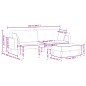 vidaXL Schlafsofa 2-Sitzer mit Fußhocker Schwarz Stoff vidaXL Schlafsofa 2-Sitzer mit Fußhocker Schwarz Stoff
