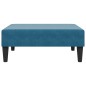 vidaXL Schlafsofa 2-Sitzer mit Fußhocker Blau Samt vidaXL Schlafsofa 2-Sitzer mit Fußhocker Blau Samt
