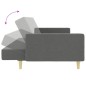 vidaXL Schlafsofa 2-Sitzer mit Fußhocker Dunkelgrau Stoff vidaXL Schlafsofa 2-Sitzer mit Fußhocker Dunkelgrau Stoff