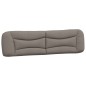 vidaXL Bettgestell mit Kopfteil Taupe 200x200 cm Stoff vidaXL Bettgestell mit Kopfteil Taupe 200x200 cm Stoff