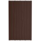 vidaXL Dachpaneele 12 Stk. Verzinkter Stahl Braun 80x45 cm vidaXL Dachpaneele 12 Stk. Verzinkter Stahl Braun 80x45 cm