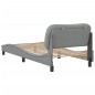 vidaXL Bettgestell mit Kopfteil Hellgrau 80x200 cm Stoff vidaXL Bettgestell mit Kopfteil Hellgrau 80x200 cm Stoff