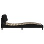 vidaXL Bettgestell mit Kopfteil Schwarz 100x200 cm Stoff vidaXL Bettgestell mit Kopfteil Schwarz 100x200 cm Stoff