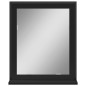 vidaXL Badspiegel mit Ablage Schwarz 50x12x60 cm Holzwerkstoff vidaXL Badspiegel mit Ablage Schwarz 50x12x60 cm Holzwerkstoff