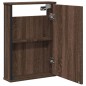 vidaXL Bad-Spiegelschrank Braun Eiche-Optik 42x12x60cm Holzwerkstoff vidaXL Bad-Spiegelschrank Braun Eiche-Optik 42x12x60cm Holzwerkstoff