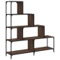 vidaXL Bücherregal 4 Etagen Braun Eichen-Optik 139x33,5x149 cm vidaXL Bücherregal 4 Etagen Braun Eichen-Optik 139x33,5x149 cm