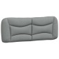 vidaXL Bettgestell mit Kopfteil Hellgrau 120x200 cm Stoff vidaXL Bettgestell mit Kopfteil Hellgrau 120x200 cm Stoff