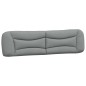 vidaXL Bettgestell mit Kopfteil Hellgrau 200x200 cm Stoff vidaXL Bettgestell mit Kopfteil Hellgrau 200x200 cm Stoff