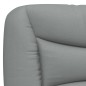 vidaXL Bettgestell mit Kopfteil Hellgrau 200x200 cm Stoff vidaXL Bettgestell mit Kopfteil Hellgrau 200x200 cm Stoff