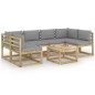 7-tlg. Garten-Lounge-Set mit Kissen Imprägniertes Kiefernholz 7-tlg. Garten-Lounge-Set mit Kissen Imprägniertes Kiefernholz