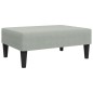 vidaXL Schlafsofa 2-Sitzer mit Kissen und Fußhocker Hellgrau Samt vidaXL Schlafsofa 2-Sitzer mit Kissen und Fußhocker Hellgrau Samt