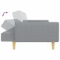 vidaXL Schlafsofa 2-Sitzer mit Fußhocker Hellgrau Stoff vidaXL Schlafsofa 2-Sitzer mit Fußhocker Hellgrau Stoff