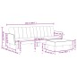 vidaXL Schlafsofa 2-Sitzer mit Fußhocker Hellgrau Stoff vidaXL Schlafsofa 2-Sitzer mit Fußhocker Hellgrau Stoff