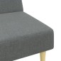 vidaXL Schlafsofa 2-Sitzer mit Fußhocker Dunkelgrau Stoff vidaXL Schlafsofa 2-Sitzer mit Fußhocker Dunkelgrau Stoff
