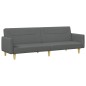 vidaXL Schlafsofa 2-Sitzer mit Fußhocker Dunkelgrau Stoff vidaXL Schlafsofa 2-Sitzer mit Fußhocker Dunkelgrau Stoff