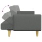 vidaXL Schlafsofa 2-Sitzer mit Fußhocker Dunkelgrau Stoff vidaXL Schlafsofa 2-Sitzer mit Fußhocker Dunkelgrau Stoff