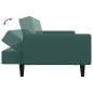vidaXL Schlafsofa 2-Sitzer mit Fußhocker Dunkelgrün Samt vidaXL Schlafsofa 2-Sitzer mit Fußhocker Dunkelgrün Samt